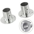 thumbnail image 4 of 2pc 19-32mm Acier Garde-Robe Support Bride Rail Tige Prise de Courant Support Décor, 4 of 5