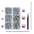 thumbnail image 3 of Soidarity Cristal brillante con bolígrafo y pinzas, juego de manicura brillante y exquisito, decoraciones para ropa, accesorios para tarjetas de ropa DIY Arte de uñas Tipo 2 Soidarity CE012398-02, 3 of 6