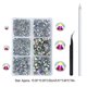 thumbnail image 5 of Vogacara Cristal brillante con bolígrafo y pinzas, juego de manicura brillante y exquisito, decoraciones para ropa, accesorios para tarjetas de ropa DIY Arte de uñas Tipo 2 Vogacara CE012398-02, 5 of 6