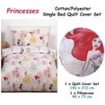 thumbnail image 2 of Caprice Disney Princesses Pink Licensed Quilt Cover Set Single, 2 of 2
