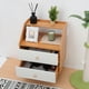 thumbnail image 2 of Mesita de noche de madera, mesita de noche con cajón, mesita de noche pequeña con almacenamiento para dormitorio, 2 of 7