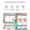 thumbnail image 4 of Window Privacy Film Hello Summer Stained Glass Window Film Decorative Sun Block Window Cover Orange Red Blue Drink Beige Window Clings Static Adhesive Sticker for Bathroom 17.7"x39.3", 4 of 7
