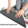 thumbnail image 3 of Rover Cream Dogs Bone Hot Yoga Mat Towel Non Slip for Hot Yoga - Quick-Drying Yoga Mat Cover with 4 Corner Pockets with Travel Bag - Hot Yoga Towel Non Slip 74"x26", 3 of 6