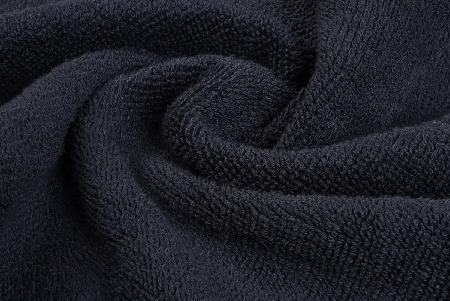 White Classic Bleach Safe Black Makeup Towels - Luxury Ultra Soft Cotton Face Makeup Washcloth for Make up Removal, Home Bathroom Black Cloth Face Towels 12 pack, Black