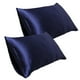 thumbnail image 1 of Uuiauoio Satin Pillowcase with Zipper, Coral Pillow Cases Queen Size Set of 2, Super Soft and Cooling Similar to Silk Pillow Cases, Gift for Women Men(20x30 Inches), 1 of 2