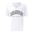 thumbnail image 4 of NinXxx Men's Oversized City Print Crew Neck Loose Casual Sports Tee White XXXXL, 4 of 4