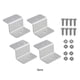 thumbnail image 4 of Kenally 4 piezas Panel solar Universal RV Car Camper Bracket Z Yacht Soportes de montaje Aleación de aluminio Pieza de repuesto Kit fijo Herramientas y ferretería, 4 of 6