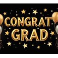 thumbnail image 4 of Graduation Party Banner Backdrop Congrats Grad Celebration Decorations Photo Booth School Event Background Supplies Ceremony Decors, 4 of 4
