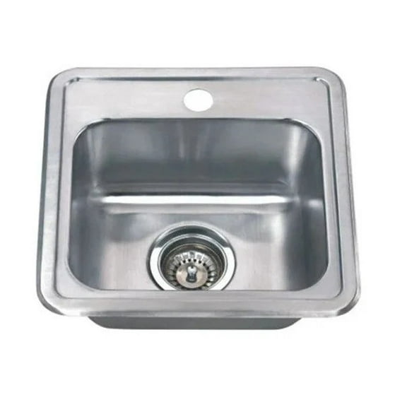 Desorden DE2683865 Stainless Steel 15 in Bowl Single Bar Sink