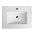 thumbnail image 2 of Miniyam 24" Ceramic Sink with Overflow, Drop in Bathroom Vessel Sink, White, 2 of 6