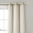 thumbnail image 3 of MERIVILLE 1" Single Curtain Rod Set, Adjustable 28-48 Inches, Bird Finials, Country White, 3 of 5