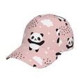 thumbnail image 6 of Lsque Panda Baseball Cap Trucker Low Profile Hat Golf Dad Hat Adjustable Original Classic Unconstructed Plain Cap Men Women, 6 of 9