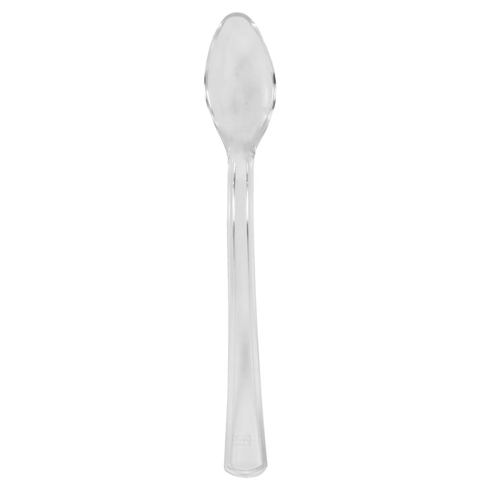 Trendware 4 1/8" Length Translucent Clear Plastic Mini Spoons,Pack of