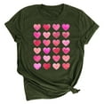 thumbnail image 1 of Meichang T-Shirts Cœur d'Amour pour Femmes T-Shirts de la Saint-Valentin Imprimé Cœur Manches Courtes Hauts Mignons Col Rond Cadeaux de la Saint-Valentin pour Femmes, 1 of 2