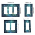 thumbnail image 2 of Yayeee Rocker Switch Wall Plate 1-Gang 4.6"x2.9" Home Decorative Outlet Cover, Magical Forest Glowing Lights, 2 of 6