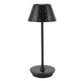 thumbnail image 2 of Lámpara de escritorio LED retro, diseño simple, inalámbrica, con atenuación continua, táctil, para dormitorios, bares y restaurantes, color negro., 2 of 14