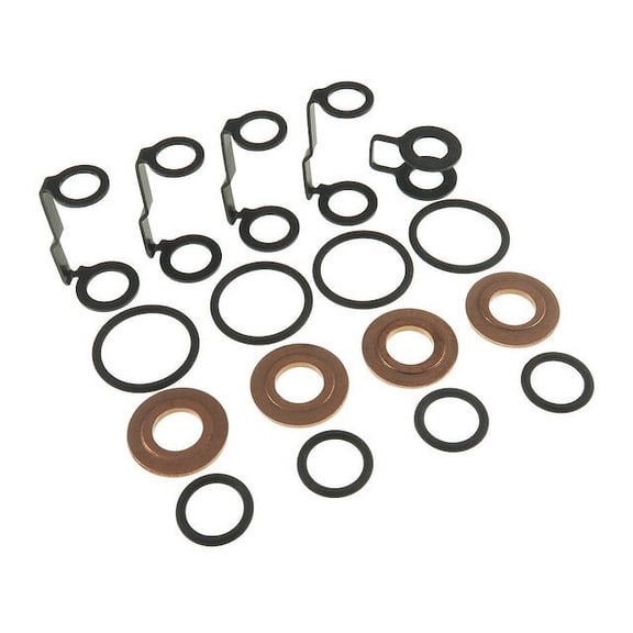 Fuel Injector Seal Kit - Compatible with 2001 - 2004 Chevy Silverado 2500 HD 2002 2003