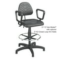 thumbnail image 3 of Safco Task Master Deluxe Workbench - Chair - task - swivel - polyurethane - black, 3 of 3