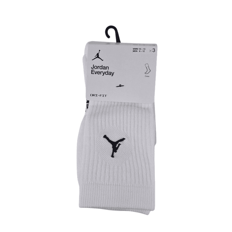 Nike Jordan Everyday Crew 3 Pack Socks DX9632 100 Dri-Fit Nike Jordan Everyday Crew 3 Pack Socks DX9632 100 Dri-Fit