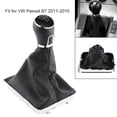 thumbnail image 2 of Acouto 5 Speed Car Gear  Knob Manual Shifter Gearstick Gaiter Boot Kit For   B7 2011-2015, 2 of 8