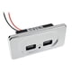 thumbnail image 4 of 12V - 24V Panel de enchufe de USB dual para tableta de cámara digital de automóvil 3.1A Plata kusrkot Panel de salida de coches, 4 of 5