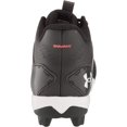 thumbnail image 3 of Under Armour Leadoff Mid Rubber Molded Baseball Cleat Shoes Black, 3 of 7