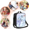 thumbnail image 5 of Naloa Bird Butterfly Stripe Lunch box Lunch bag for men women Large capacity Lunchbox Insulated Lunch bag Lunch box cooler, 5 of 7