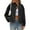 Black, variant on Women's Casual Fashion Lapel Knitted Long Sleeve Jacket Black S