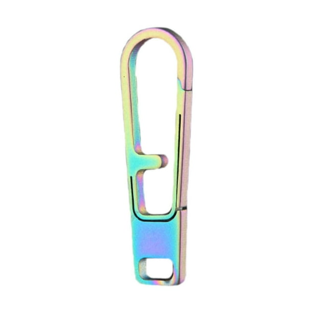 Titanium aleación carabinero llavero con llavero para billeteras maletas equipaje Vistoso