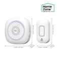thumbnail image 3 of HomeZone Battery Operated Wireless Doorbell Kit, 900 ft Range, 60 Chimes, White, 3 of 8