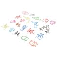 thumbnail image 1 of Animal Shaped Paper Clips, Adorable Office Supplies 100pcs Colored Paper Clips Portable Funny  for Books, 1 of 8