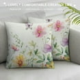 thumbnail image 3 of PHYHOO Spring Pillow Cover Multi-Colored-Flowers Butterfly Decorations Seasonal Cushion Case Decor for Home Sofa Couch, 3 of 5