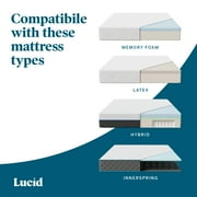 Lucid Advanced Power Adjustable Bed Base with Wireless Remote, USB Ports, Adjustable Head and Foot Incline, Full