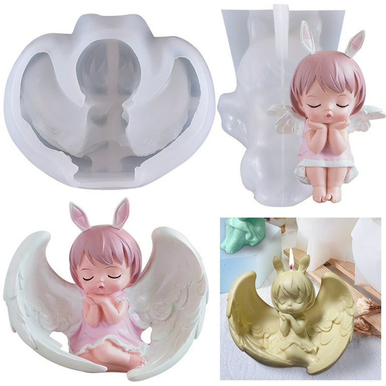 3D Angel Silicone Mold Mermaid Resin Mold for Coaster Epoxy Resin Art  Supplies UV Resin Molds Silicone Mold - Silicone Molds Wholesale & Retail -  Fondant, Soap, Candy, DIY Cake Molds