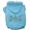 thumbnail image 6 of Christmas Pet, Dog  Cat Hoodie Rhinestone, "Christmas Cupcake Trio", 6 of 6