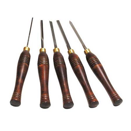 PSI Woodworking LCMINI2 Mini 5-Piece HSS Wood Lathe Chisel Turning Set