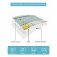 thumbnail image 5 of Quilts King Size Bedding Set, Sunflower Lightweight Quilted Comforter, Summer Eucalyptus Botanical Floral Teal Wood Soft Reversible Bedspread Coverlet with Pillow Covers for All Season, 96" x 106", 5 of 7