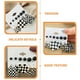 thumbnail image 4 of 12 pares de pendientes colgantes de moda con rayas blancas y negras a cuadros., 4 of 7
