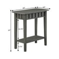 thumbnail image 5 of Convenience Concepts Dennis End Table with Shelf, Wirebrush Dark Gray, 5 of 7