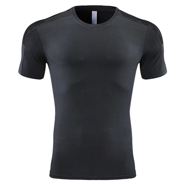 Ramiter T-Shirt Homme T-Shirt Manches Courtes Col Rond Texturé Chemises Tricot Classique Chandail T-Shirts (Gris Foncé, L)