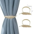thumbnail image 2 of Maison Concepts Set Of 2 Curtain Tiebacks Feather Rose Gold (10L X 0.5W X 1H), 2 of 2