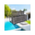 thumbnail image 3 of Ourlova Outdoor Storage Basket. Patio and Poolside Storage Box. PE Rattan Pool Caddy With Rolling Wheels For Pool. Floaties. Patio. Beach-Sturdy and Movable, 3 of 6