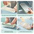 thumbnail image 4 of Household Ice Making With Automatic De-icing & Storage Integrated, Large-Capacity Pressing Ice Tray With & Support, 24 Cavities, 4 of 5