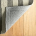 thumbnail image 3 of Dash & Albert Silas Stripe Hand Micro Hooked Wool Rug, 2' 6" x 8', Grey, 3 of 8