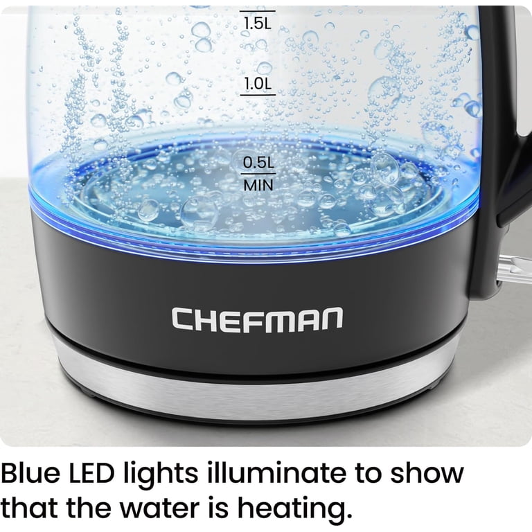 Chefman Rapid-Boil 1.8L Electric Kettle with LED Indicator photo 6