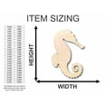 thumbnail image 2 of Unfinished Wood Seahorse Shape - Ocean - Nursery - Craft - up to 46" DIY 4" / 1/4", 2 of 3