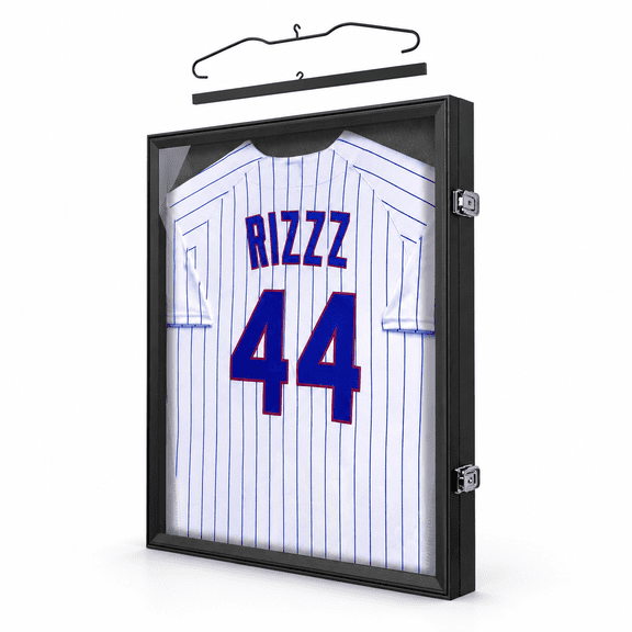 Jersey Display Case Frame Large Shadow Box Black
