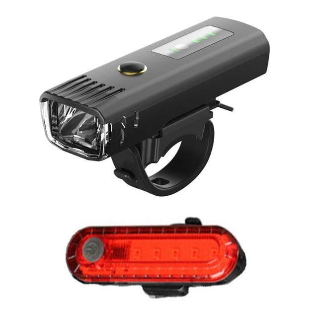 Bicicleta Frontal Luces Brillantes LED 4 Modos Ajustable Dimmable Montaña Carretera Bicicleta Lámpara de Reemplazo Iluminación MTB Flashlight Frente y Luz de Cola tholdsy OD003211-02B