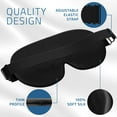 thumbnail image 4 of Silk Sleep Eye Mask for Men Women, Comfortable Soft Eye Mask Works With Every Nap Position, Blocks Light, 4 of 5