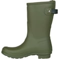 thumbnail image 3 of HUNTER Womens Original Short Back Adjustable Rain Boots 9 Ismarken Olive Artic Moss, 3 of 5